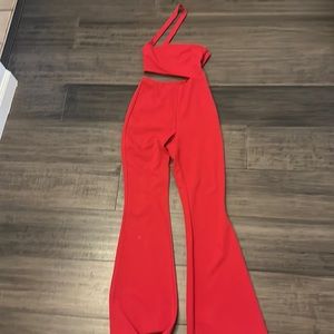 Revolve Superdown: Emilie Cut Out Jumpsuit in Red
